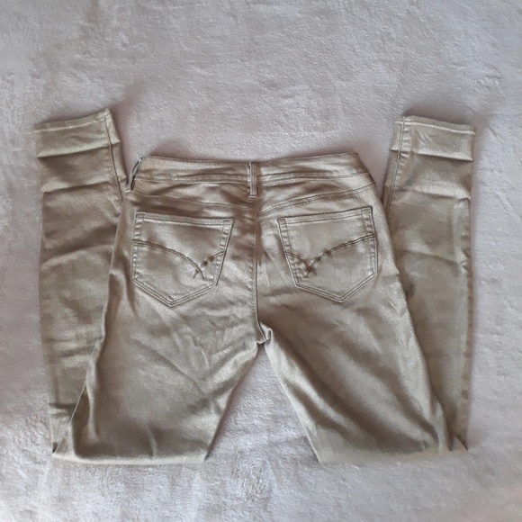 Bullhead Black Trading Co. Gold Glitter Jeans - Picture 3 of 3